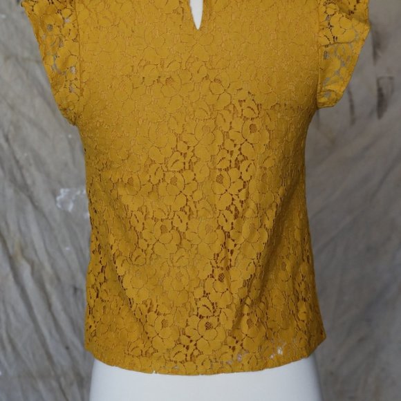 Xhilaration cap sleeve lace top size XS - Picture 5 of 5